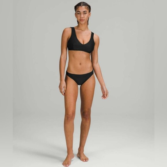 lululemon athletica Other - Lululemon Black Waterside Mid-Rise Skimpy Bottom Size 8